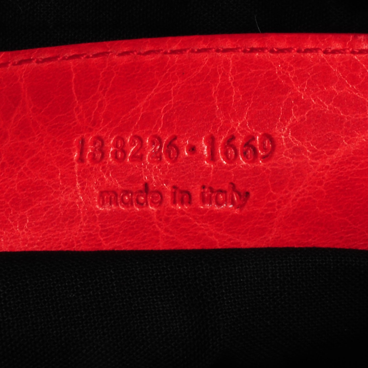 Balenciaga Agneau Shoulder Bag Vermillion 9 of 11