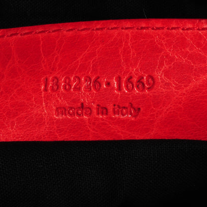 Balenciaga Agneau Shoulder Bag Vermillion 9 of 11