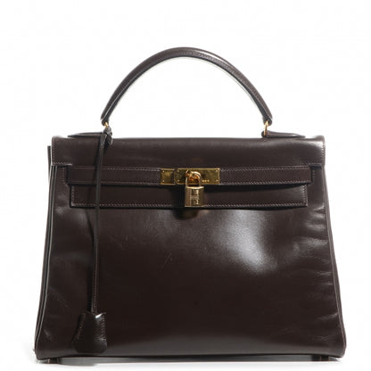 Hermes Box Kelly Retourne 32 Chocolate 1 of 20