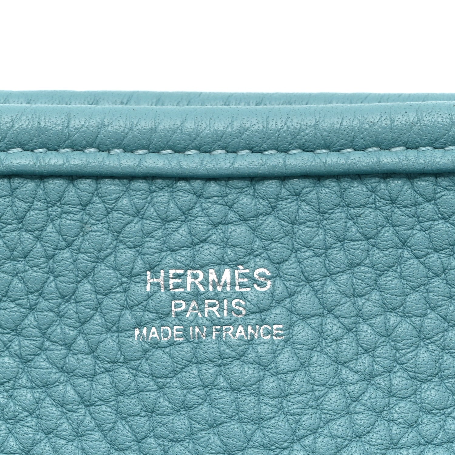 Hermes Taurillon Clemence Amazone Evelyne GM Bleu Saint Cyr Orange Poppy 6 of 11
