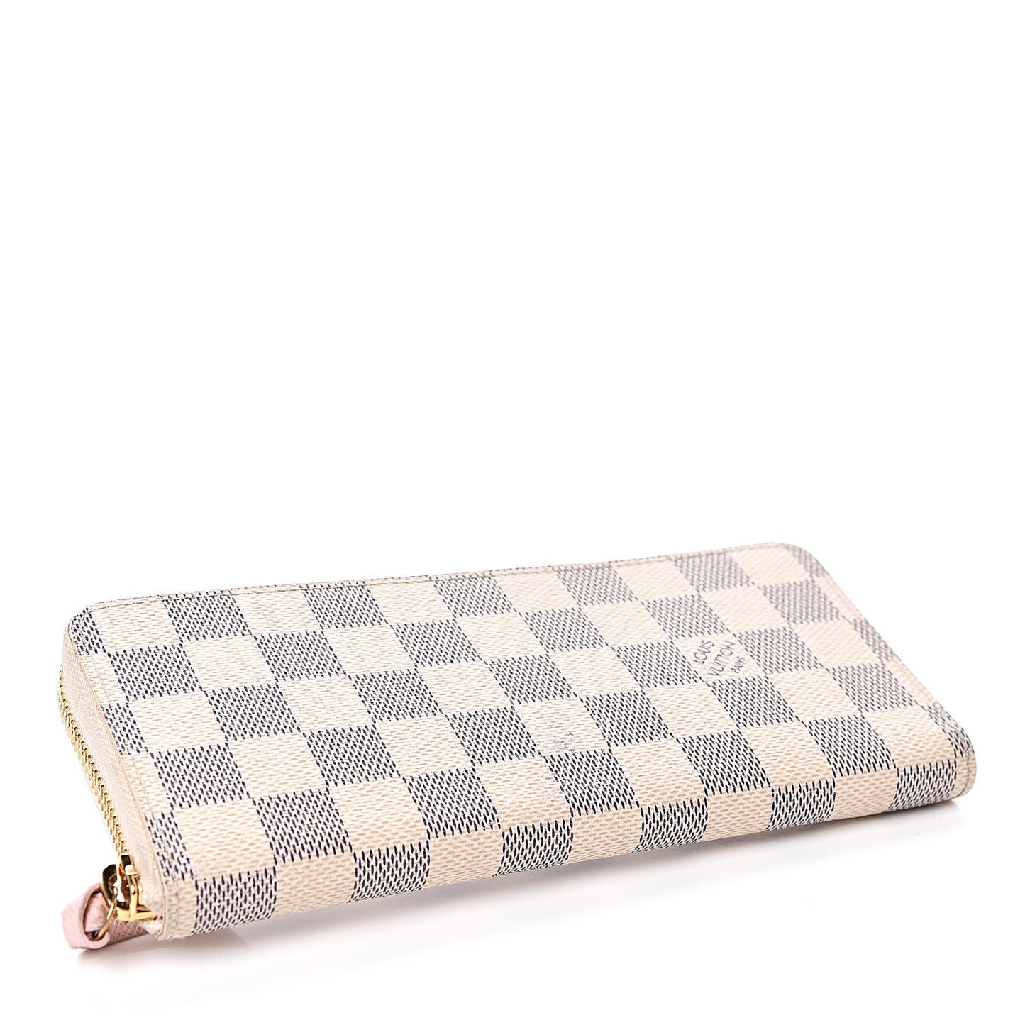 Damier Azur Clemence Wallet Rose Ballerine