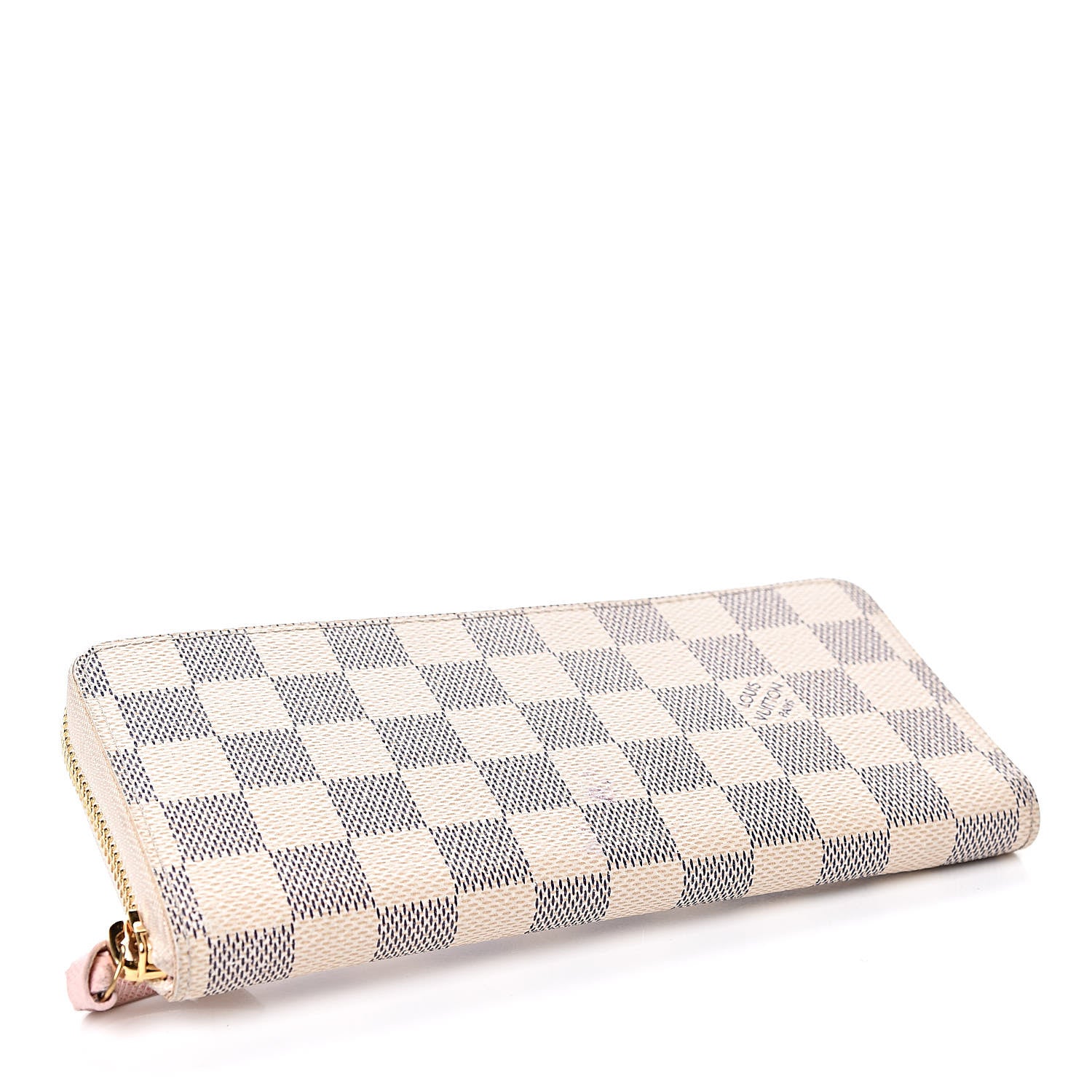 Louis Vuitton Damier Azur Clemence Wallet Rose Ballerine 4 of 14