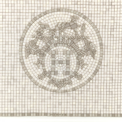 Hermes Porcelain Mosaique Au 24 Sushi Plate Platine 3 of 6