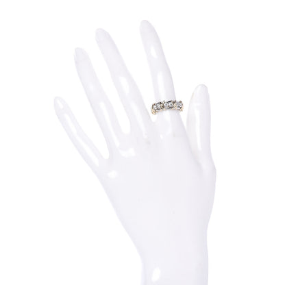 Tiffany 18K Yellow Gold Platinum Diamond Schlumberger Sixteen Stone Ring 50 5.25 2 of 4