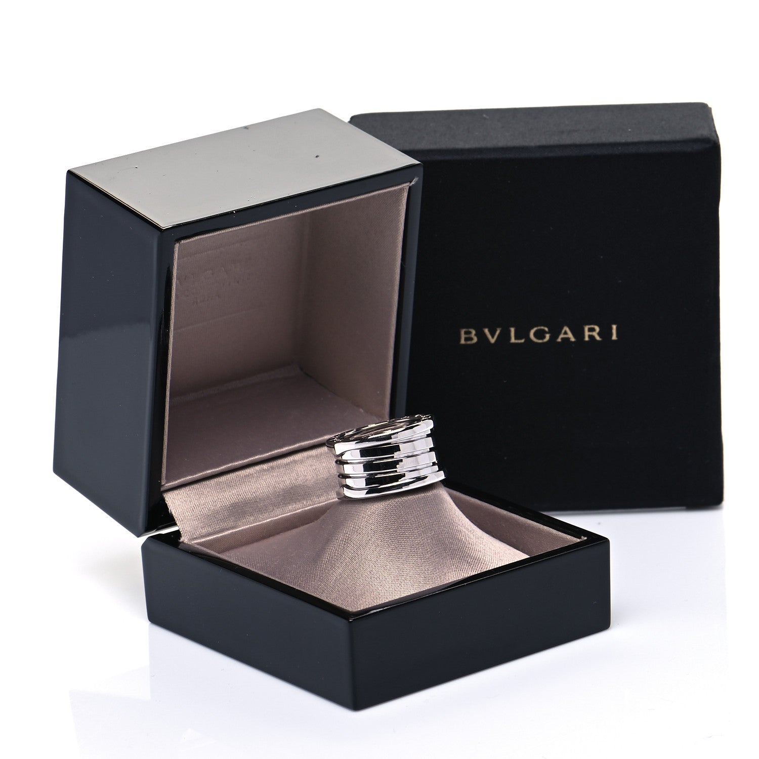 Bulgari 18K White Gold B.Zero1 Four-Band Ring 48 4.5 6 of 6