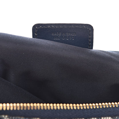 Christian Dior Monogram Mini Saddle Pochette Navy 7 of 10