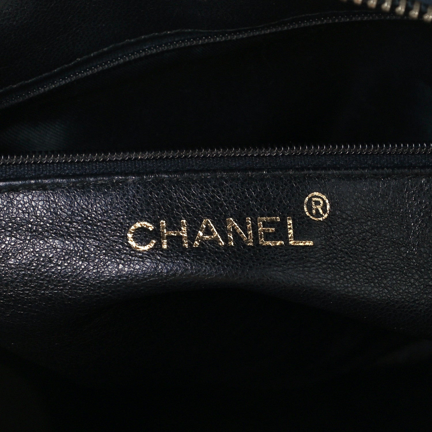 Chanel Patent Chevron Quilted Tassel Camera Case Black 6 of 11
