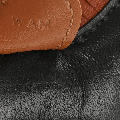 Hermes Milo Lambskin Grigri Rodeo Horse Bag Charm PM Black Sienne Gold 3 of 4
