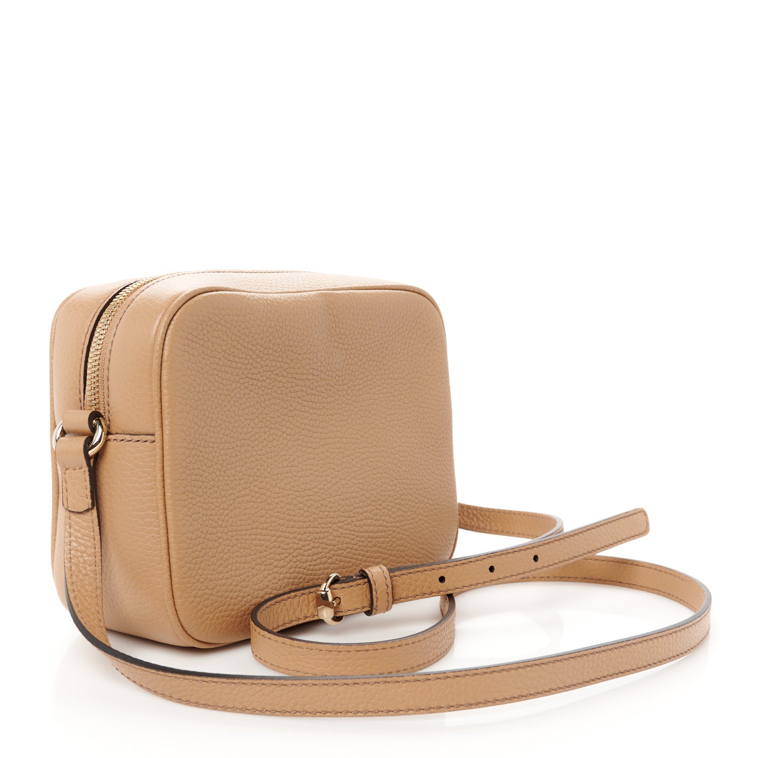 Gucci Pebbled Calfskin Small Soho Disco Bag Camelia 3 of 12