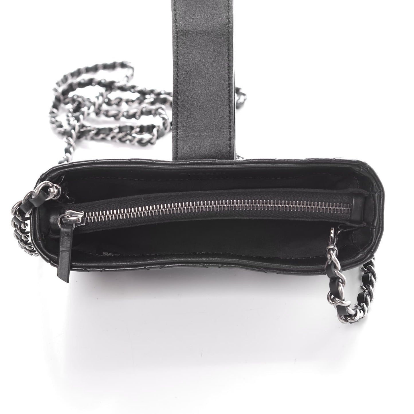 Aged Calfskin Lucky Charms 2.55 Reissue Mini Clutch With Chain Black