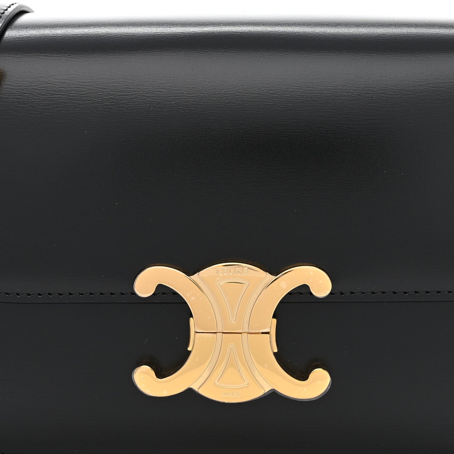 Shiny Calfskin Teen Triomphe Black