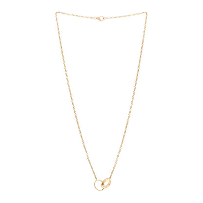 Cartier 18K Yellow Gold Interlocking LOVE Necklace 3 of 5