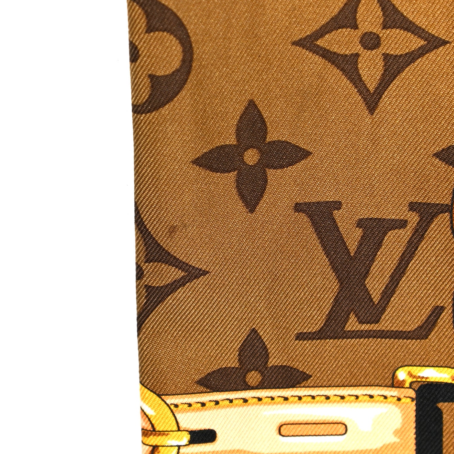 Louis Vuitton Silk Monogram Confidential Bandeau Brown 7 of 8