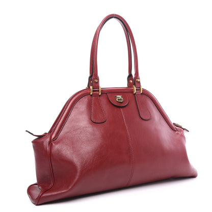 Gucci Calfskin Large Re(Belle) Top Handle Bag Red 2 of 10