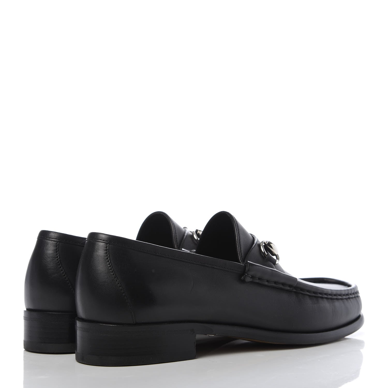 Gucci Calfskin Mens 1953 Horsebit Loafers 8.5 Black 4 of 11