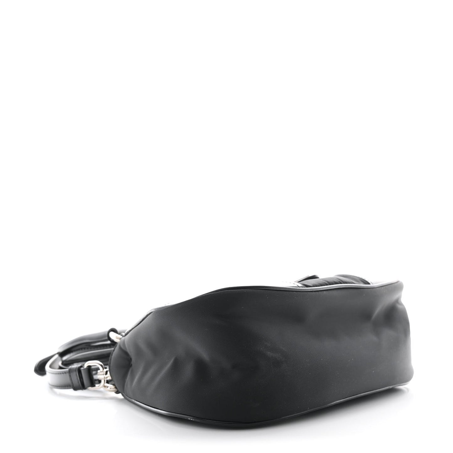 Re-Nylon Spazzolato Re-Edition 2002 Moon Bag Black