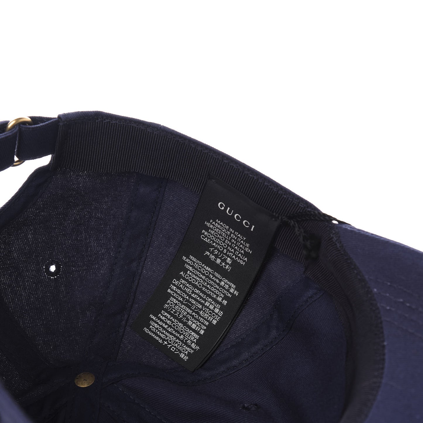 Cotton Moth Embroidered Baseball Hat 57 Navy