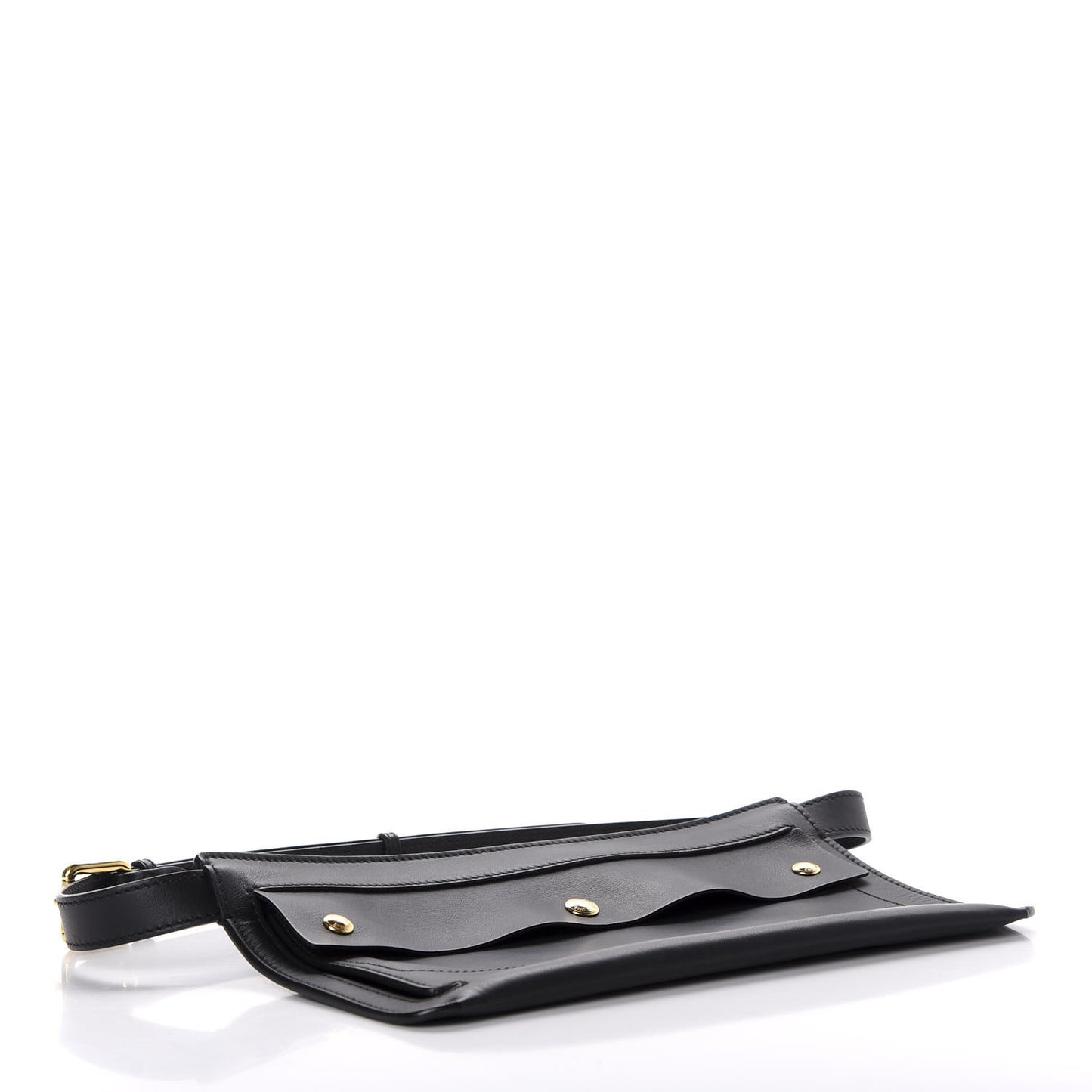 Calfskin Pocket Belt Bag Black