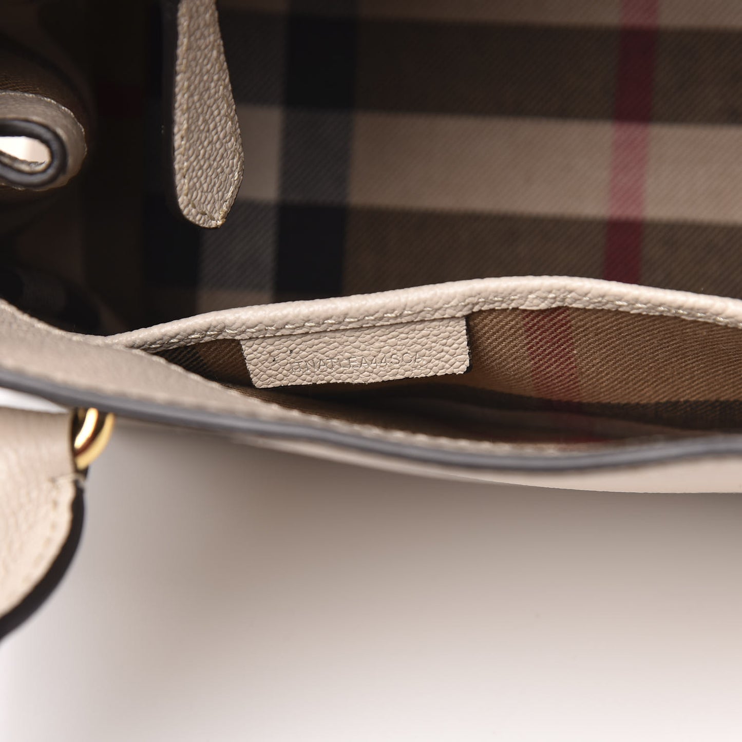 Soft Grain Calfskin Small Buckle Tote Limestone