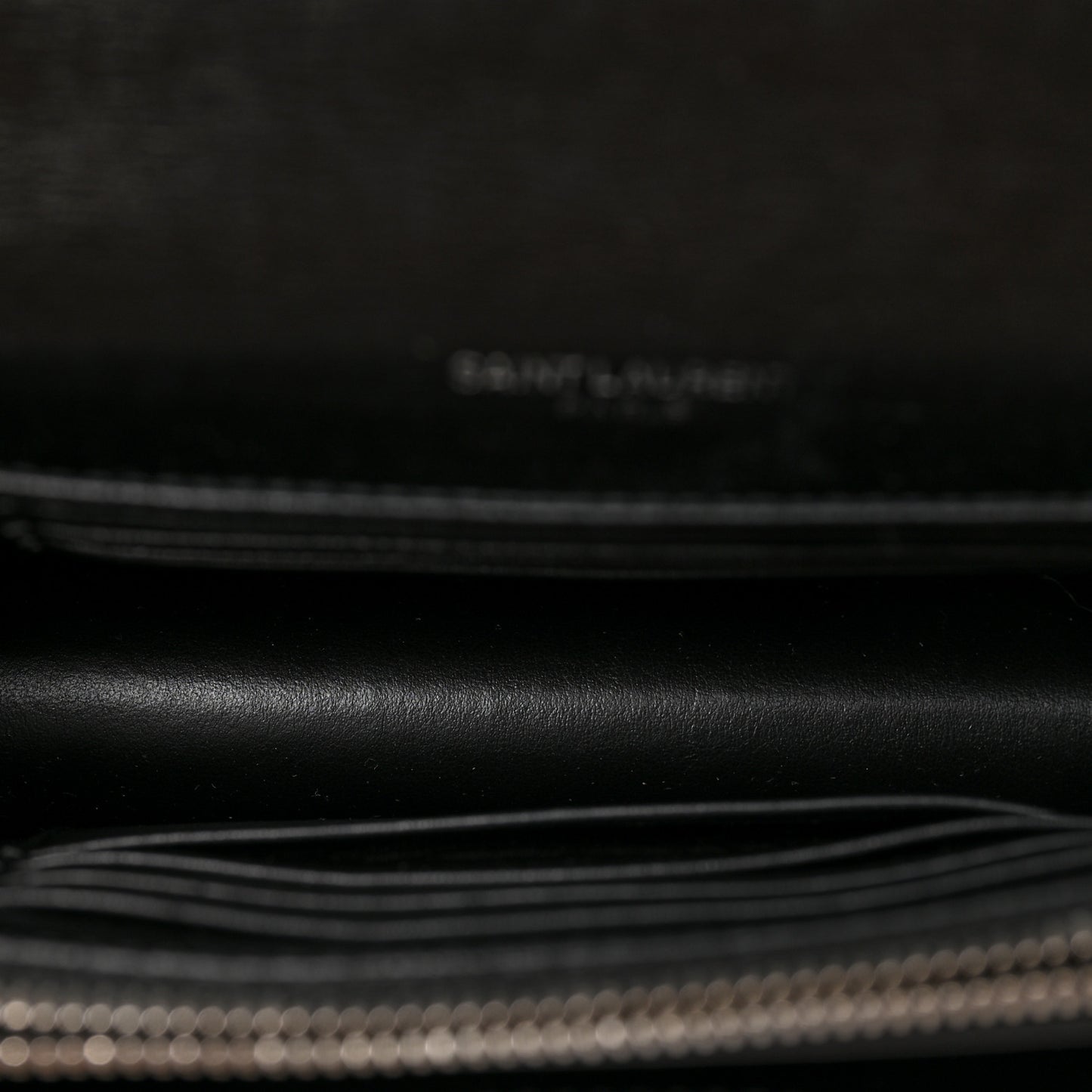 Calfskin Monogram Sunset Chain Wallet Black