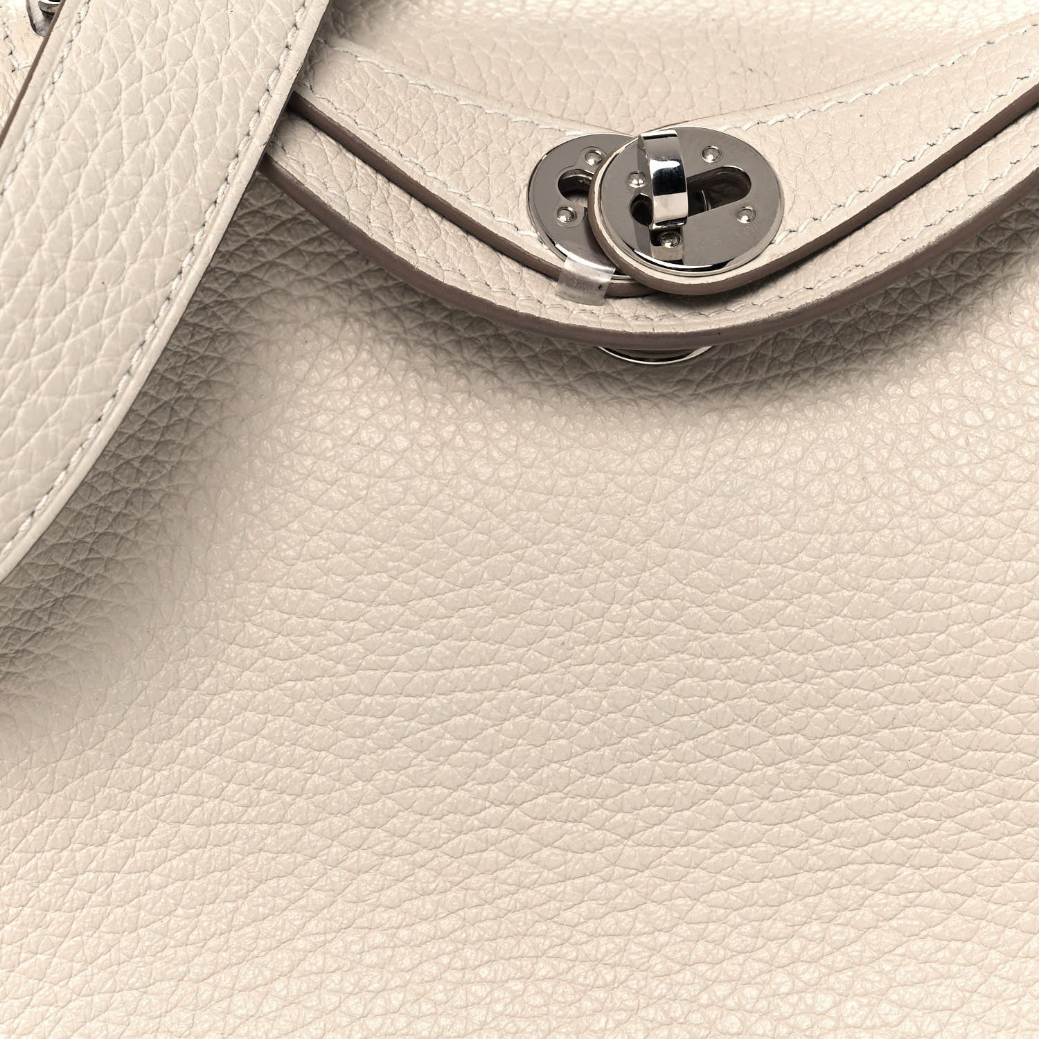 Hermes Taurillon Clemence Mini Lindy 20 Craie 7 of 13