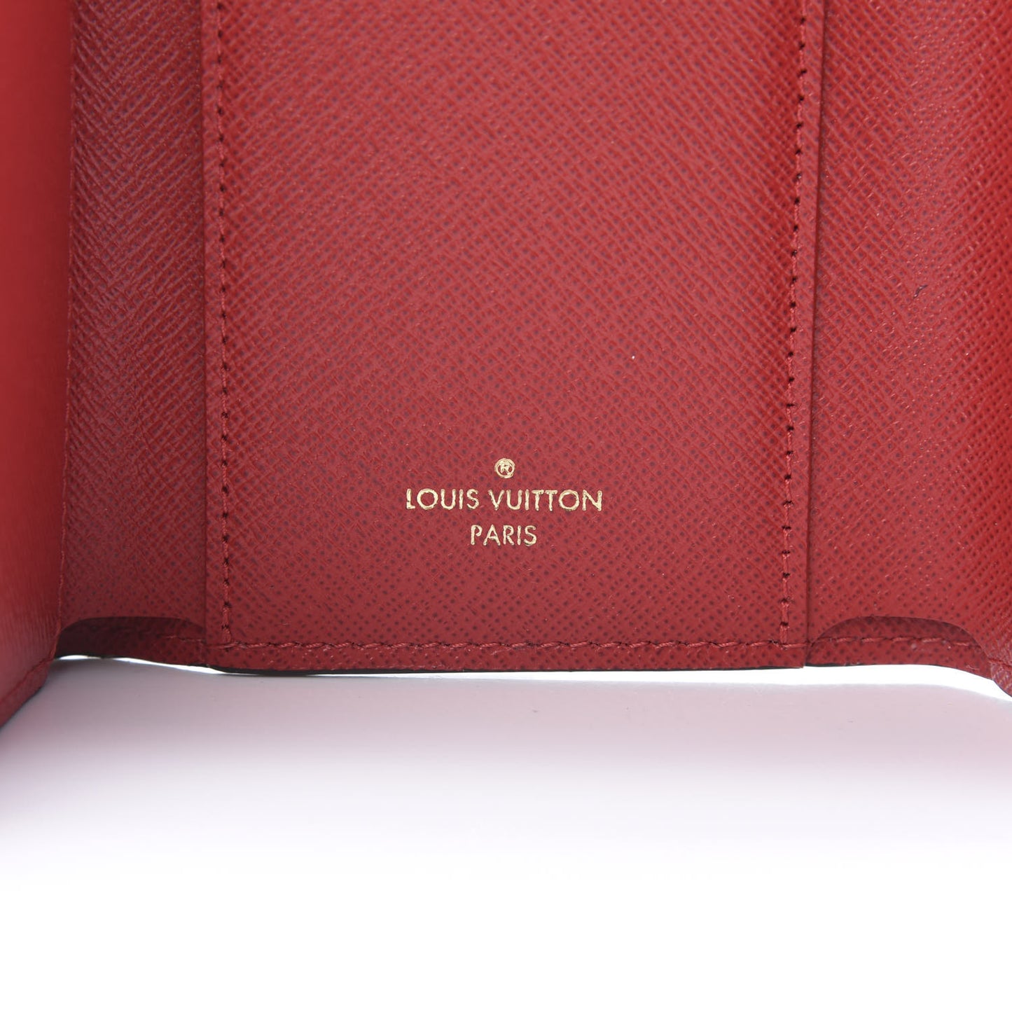 Damier Ebene Victorine Wallet Cherry