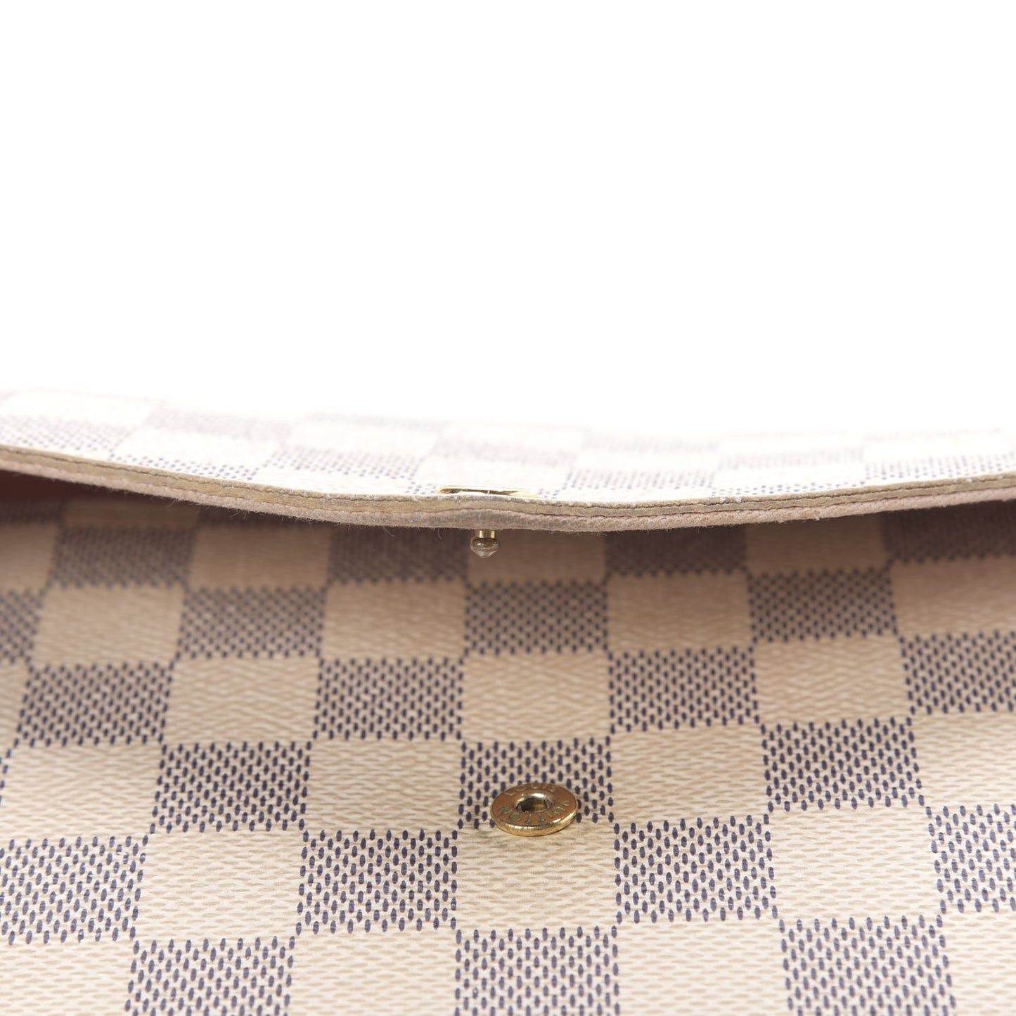 Damier Azur Pochette Felicie Chain Wallet Rose Ballerine