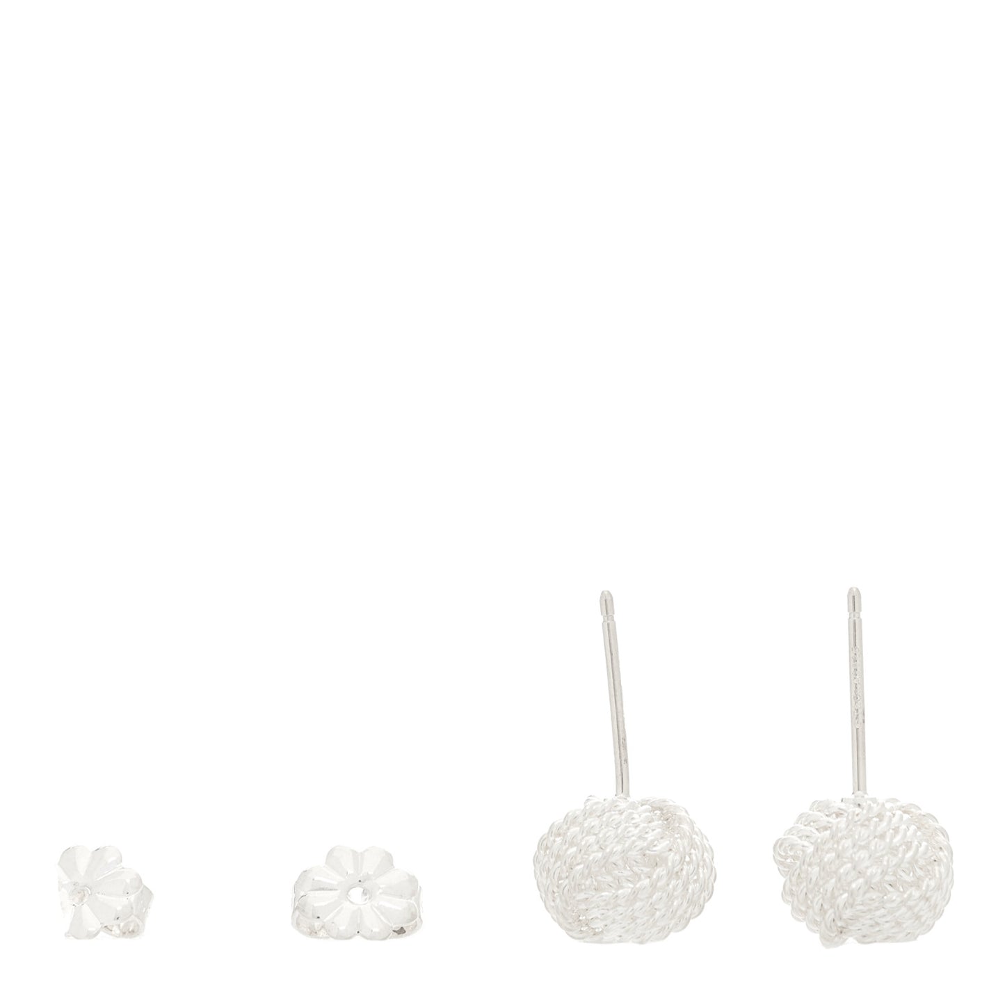 Sterling Silver Twist Knot Earrings