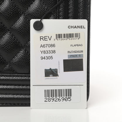 Chanel Caviar Quilted Medium Boy Flap Black 13 of 13