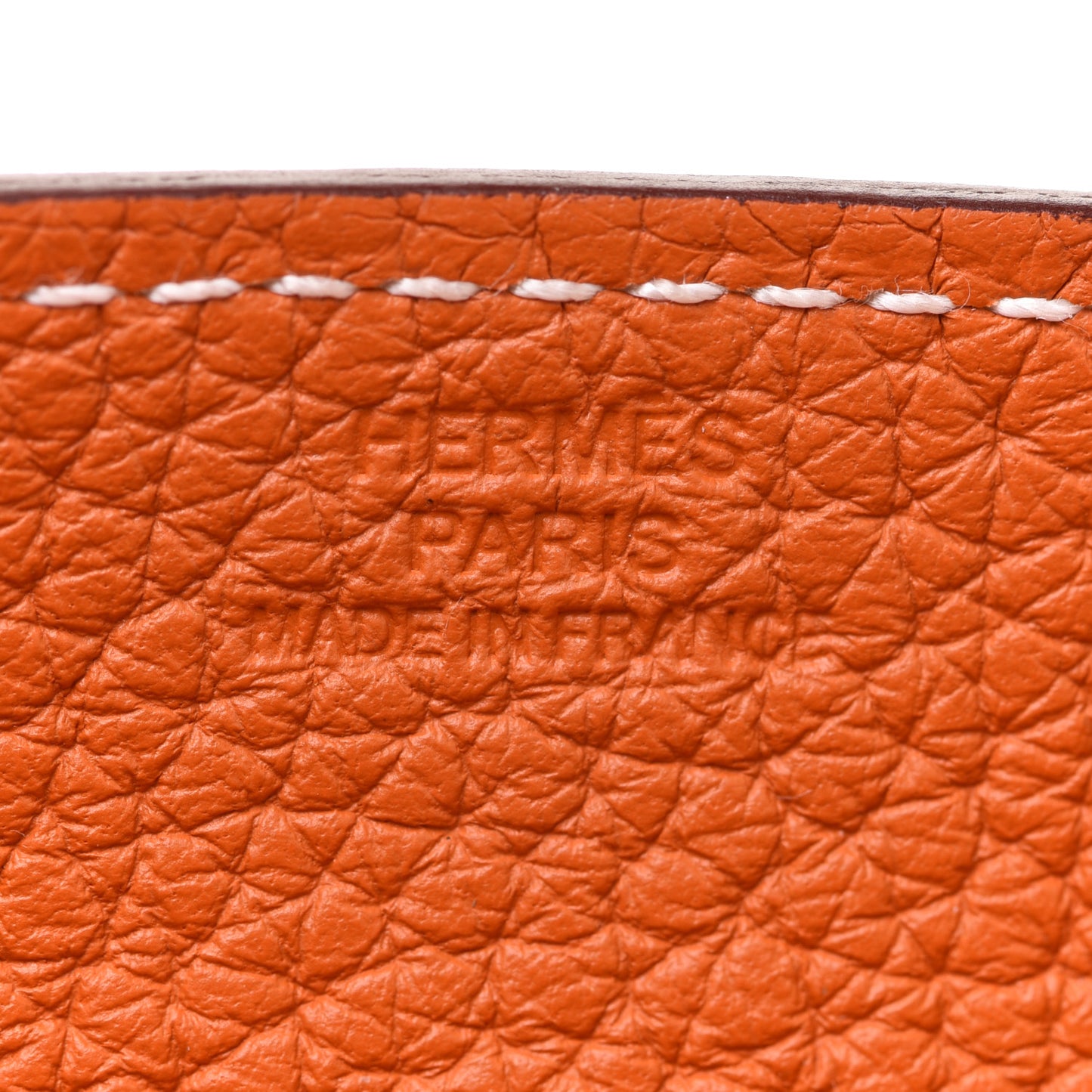 Taurillon Clemence Mini Mises et Relances Change Tray Orange