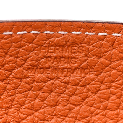 Hermes Taurillon Clemence Mini Mises et Relances Change Tray Orange 5 of 7