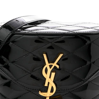 Saint Laurent Patent Matelasse Monogram June Box Bag Black 8 of 12