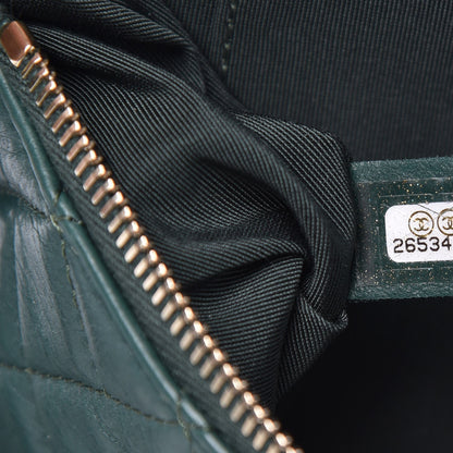 Chanel Calfskin Quilted Banane Waist Bag Fanny Pack Dark Green 7 of 7