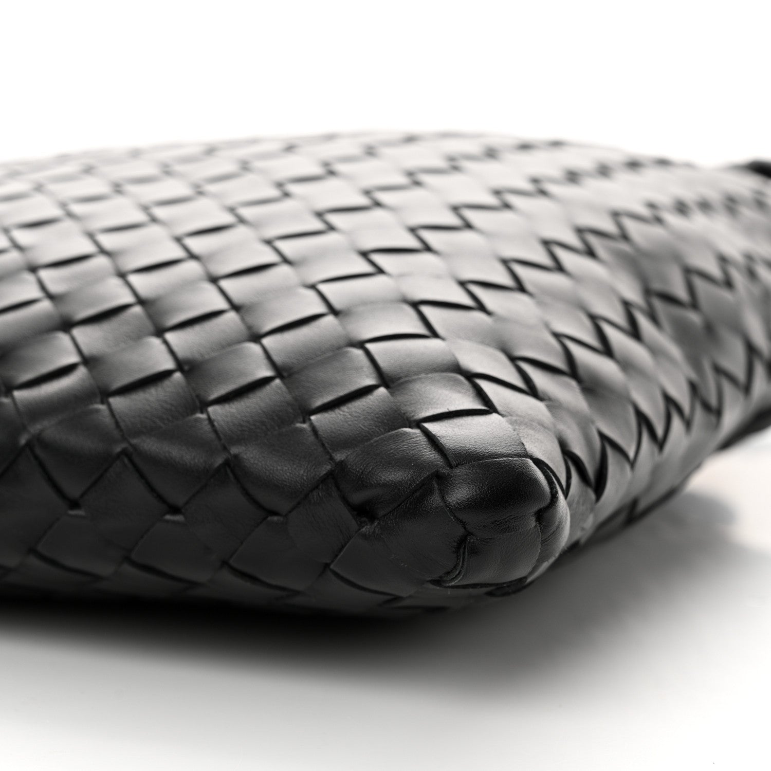 Bottega Veneta Nappa Intrecciato Andiamo Flat Messenger Black 9 of 10