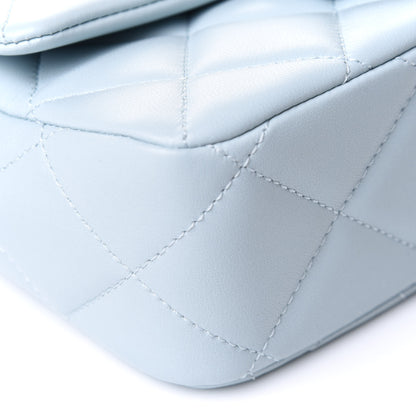 Chanel Lambskin Quilted Mini My Perfect Flap Light Blue 8 of 10