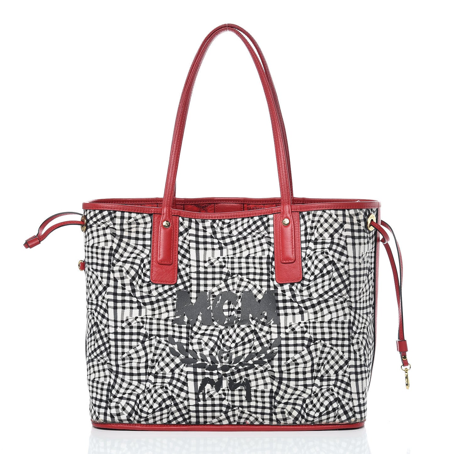 Visetos Medium Liz Reversible Shopper Tote Ruby Red