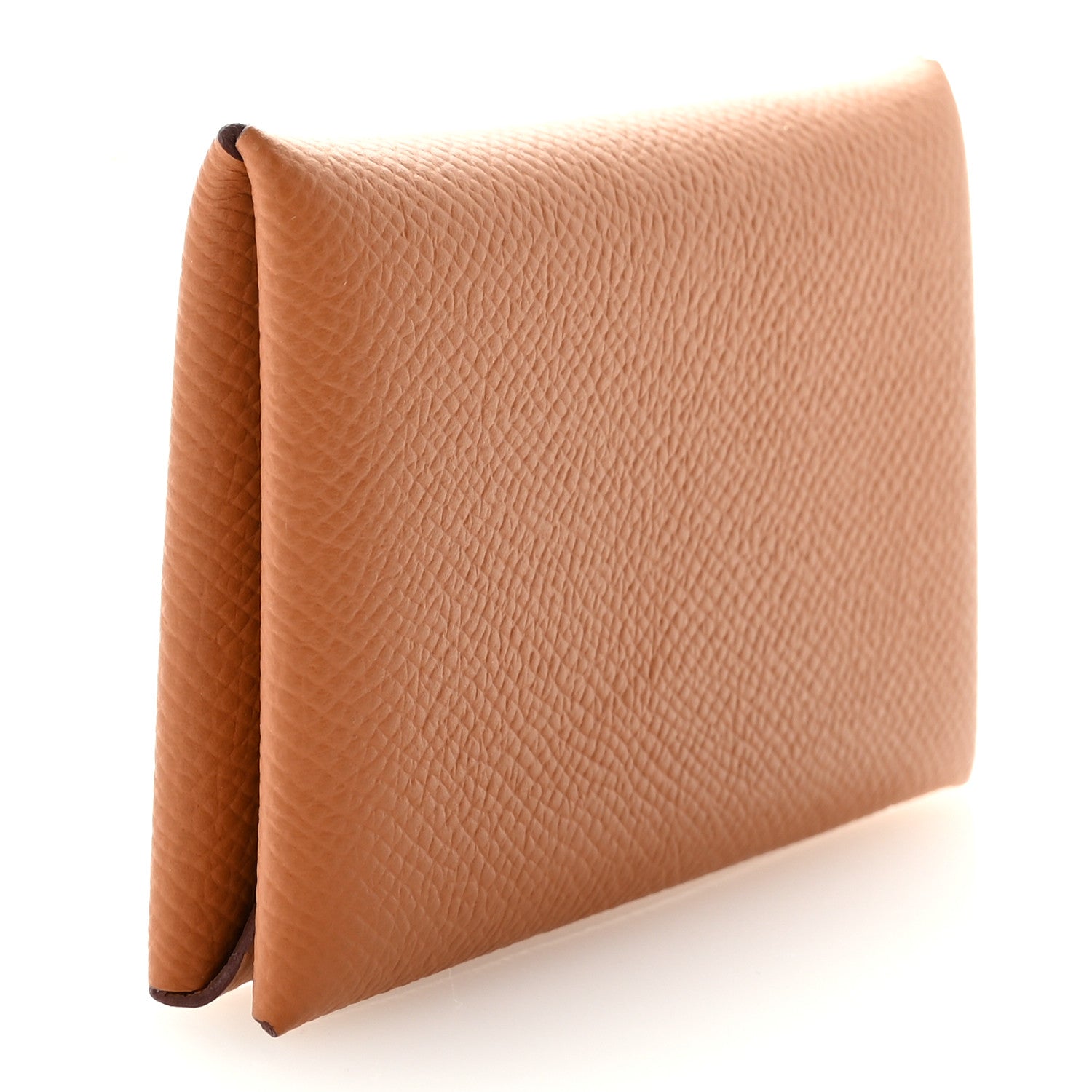 Hermes Epsom Calvi Card Case Gold 3 of 7