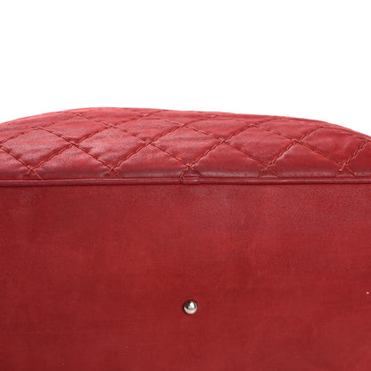 Chanel Iridescent Calfskin Quilted Large Sea Hit Tote Red 13 of 14