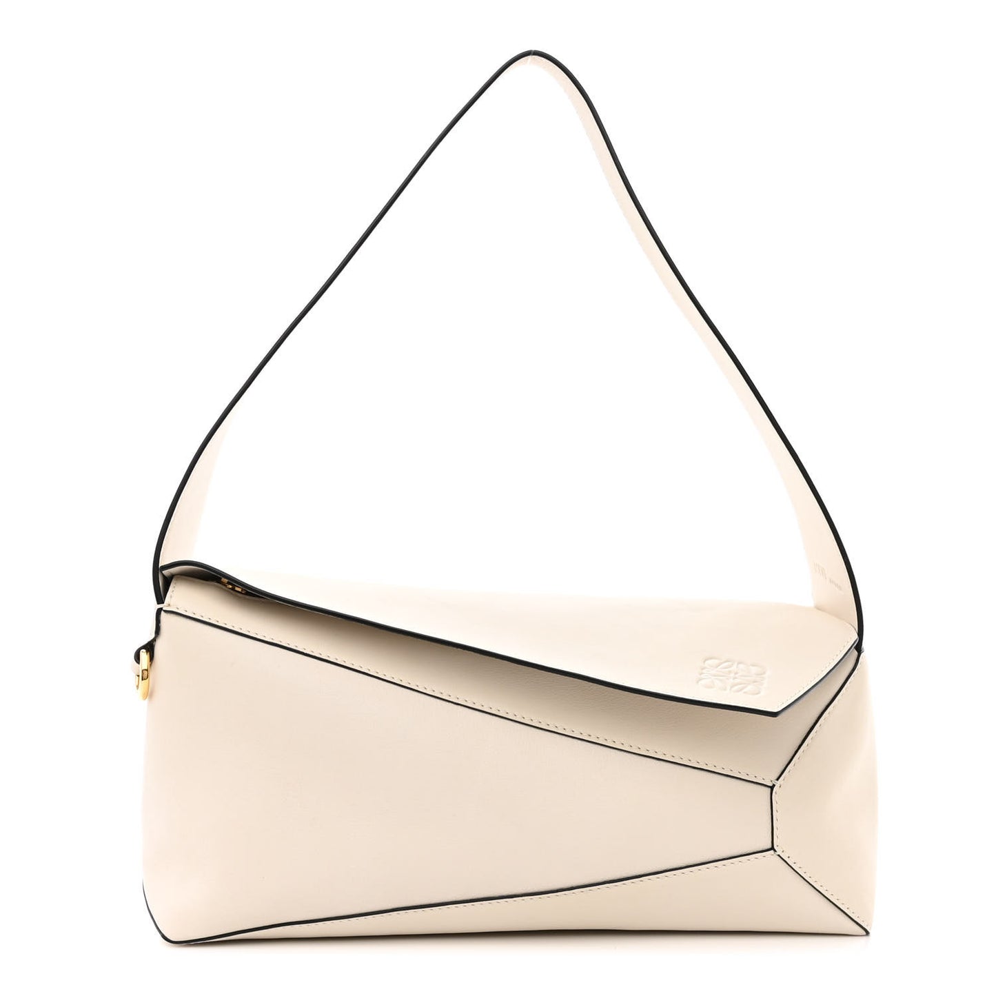 Calfskin Puzzle Hobo White