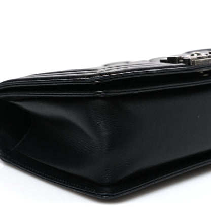 Chanel Lambskin Quilted Medium Boy Flap Black 9 of 10