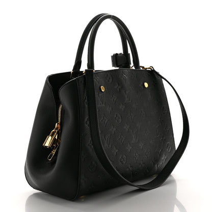 Louis Vuitton Empreinte Montaigne MM Black 3 of 10