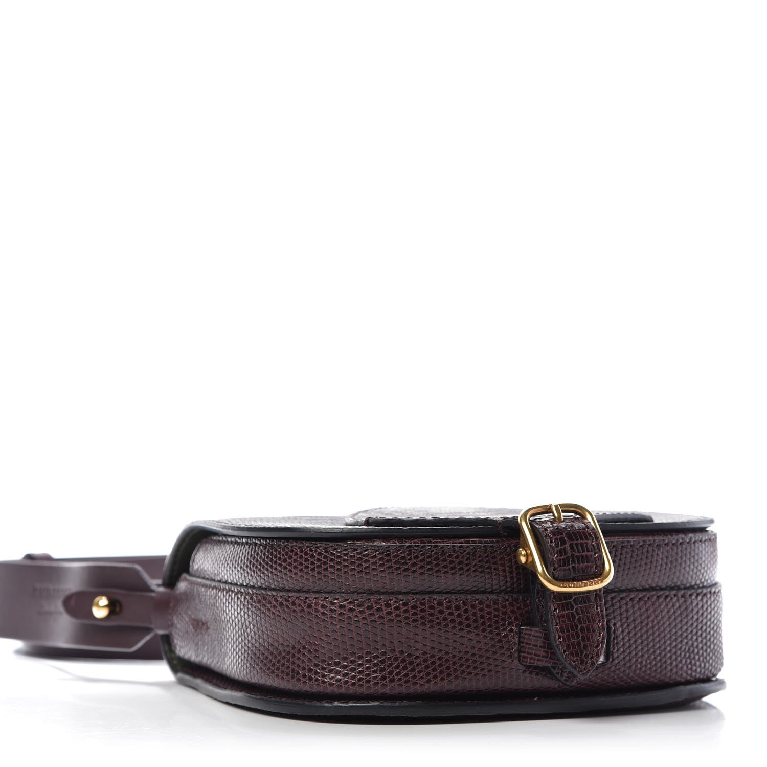 Burberry Lizard Square Satchel Dark Mahogany 4 of 8