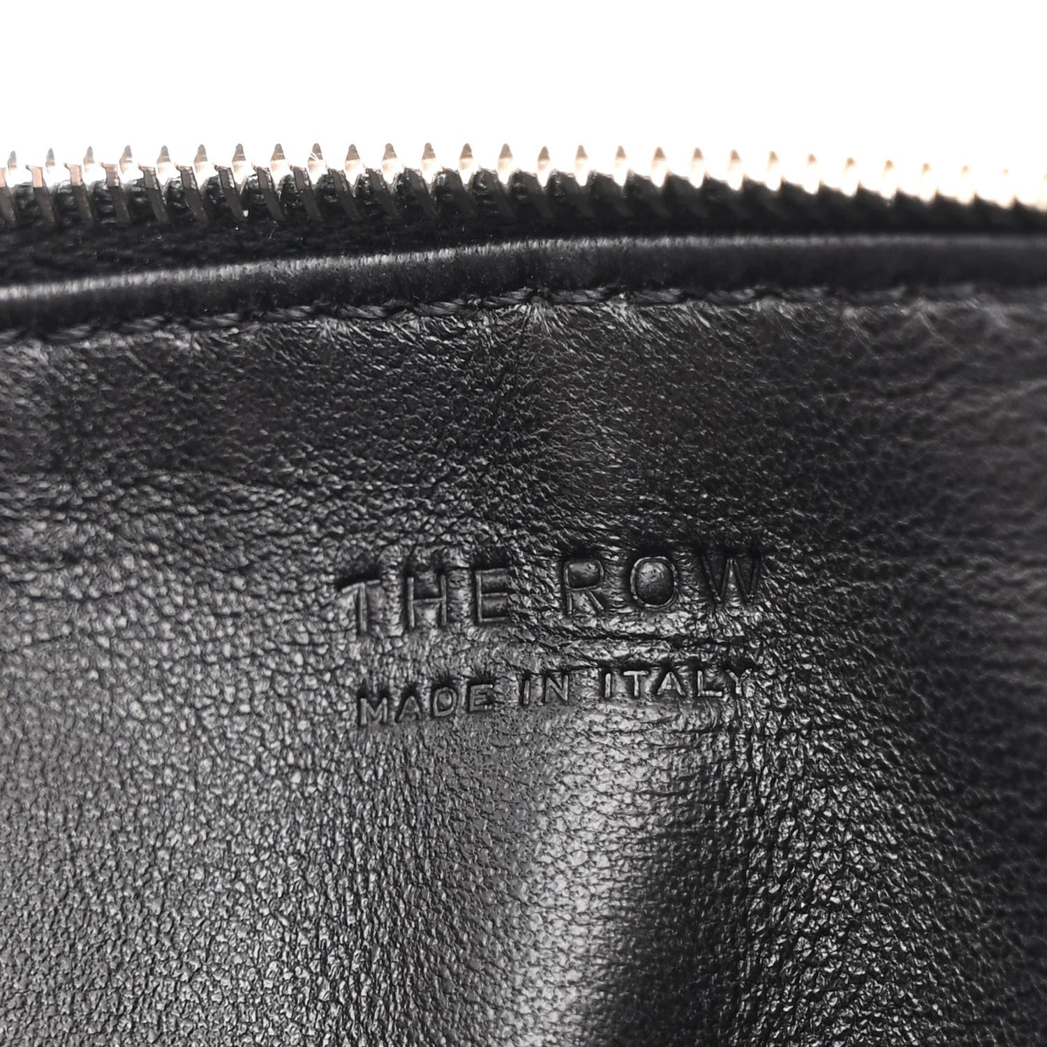 The Row Grained Calfskin 90's Bag Black 5 of 8