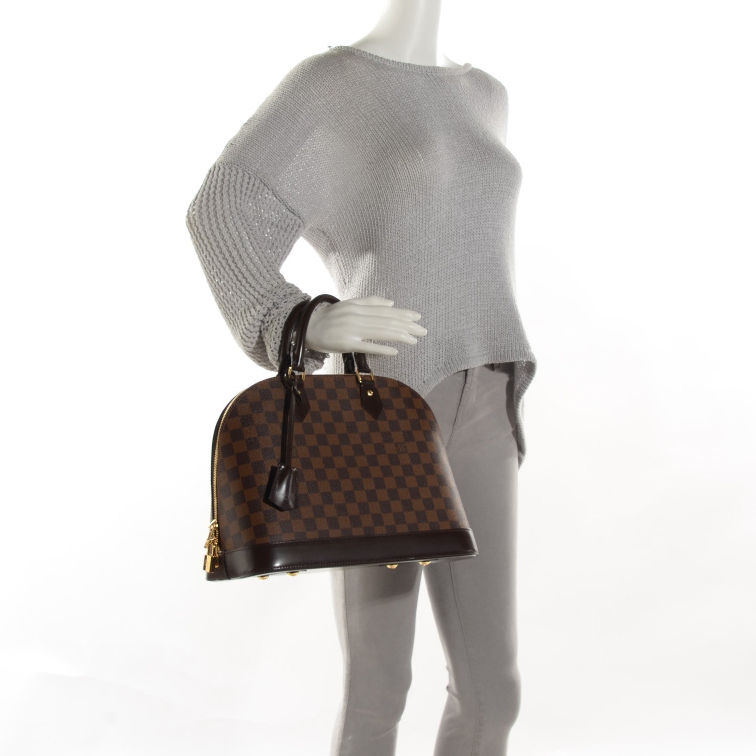 Louis Vuitton Damier Ebene Alma MM 2 of 8