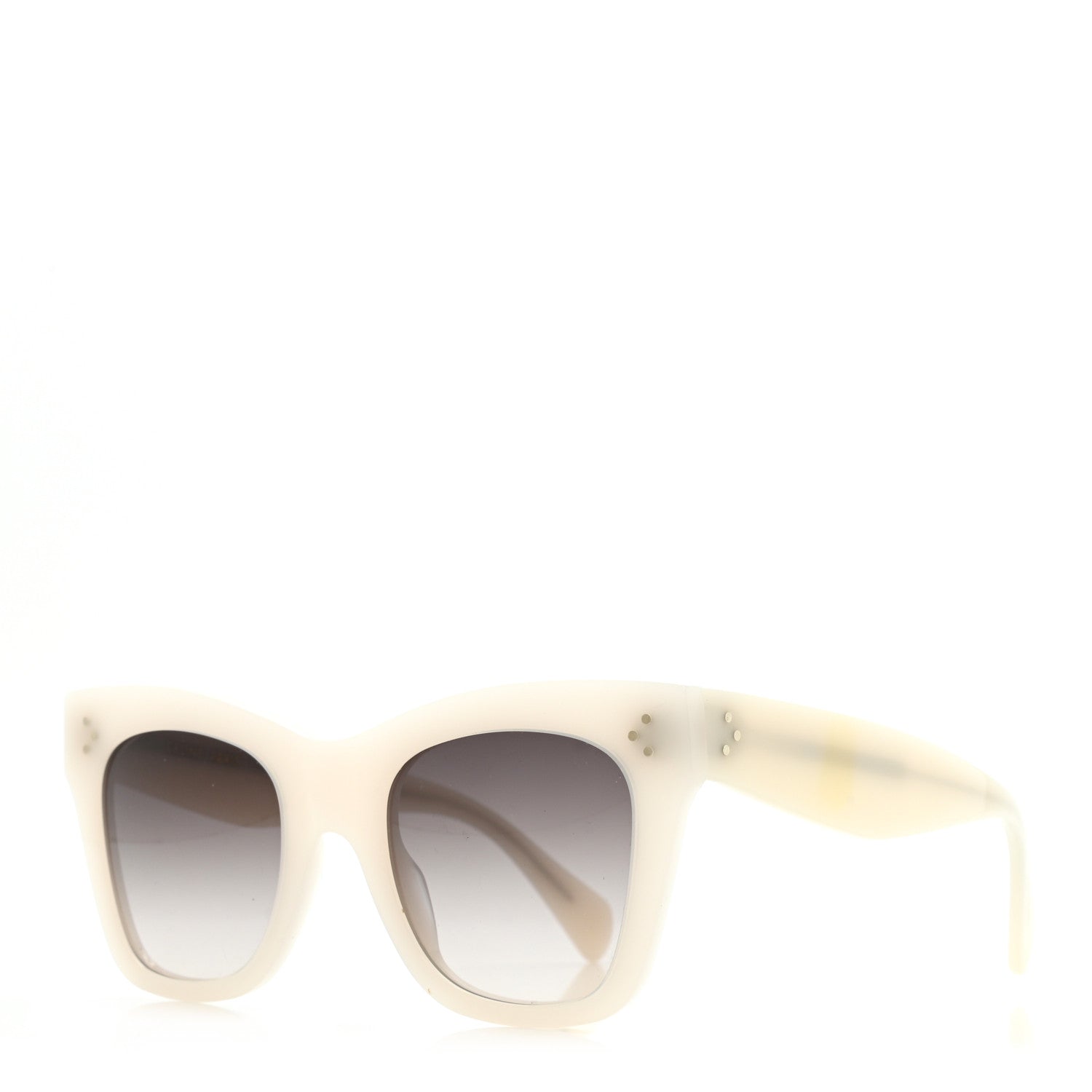 Celine Acetate Cat Eye Sunglasses CL4004IN White 1 of 7