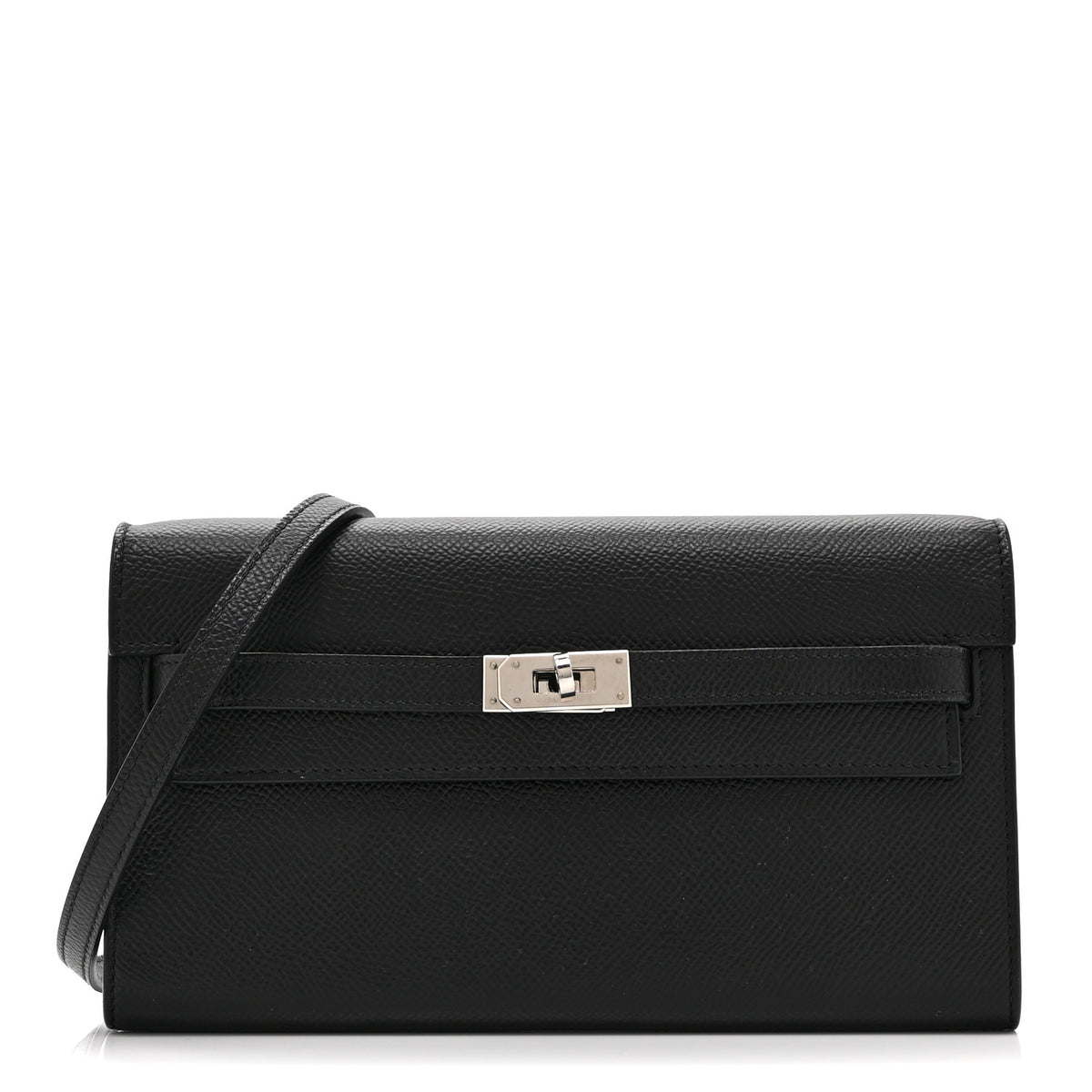 Hermes Epsom Kelly Wallet To Go Black 1 of 12