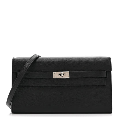 Hermes Epsom Kelly Wallet To Go Black 1 of 12