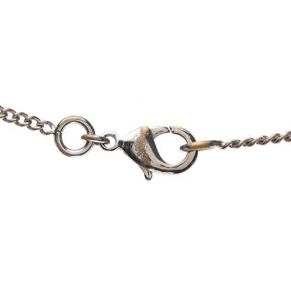 Chanel Crystal CC Necklace Silver 3 of 3