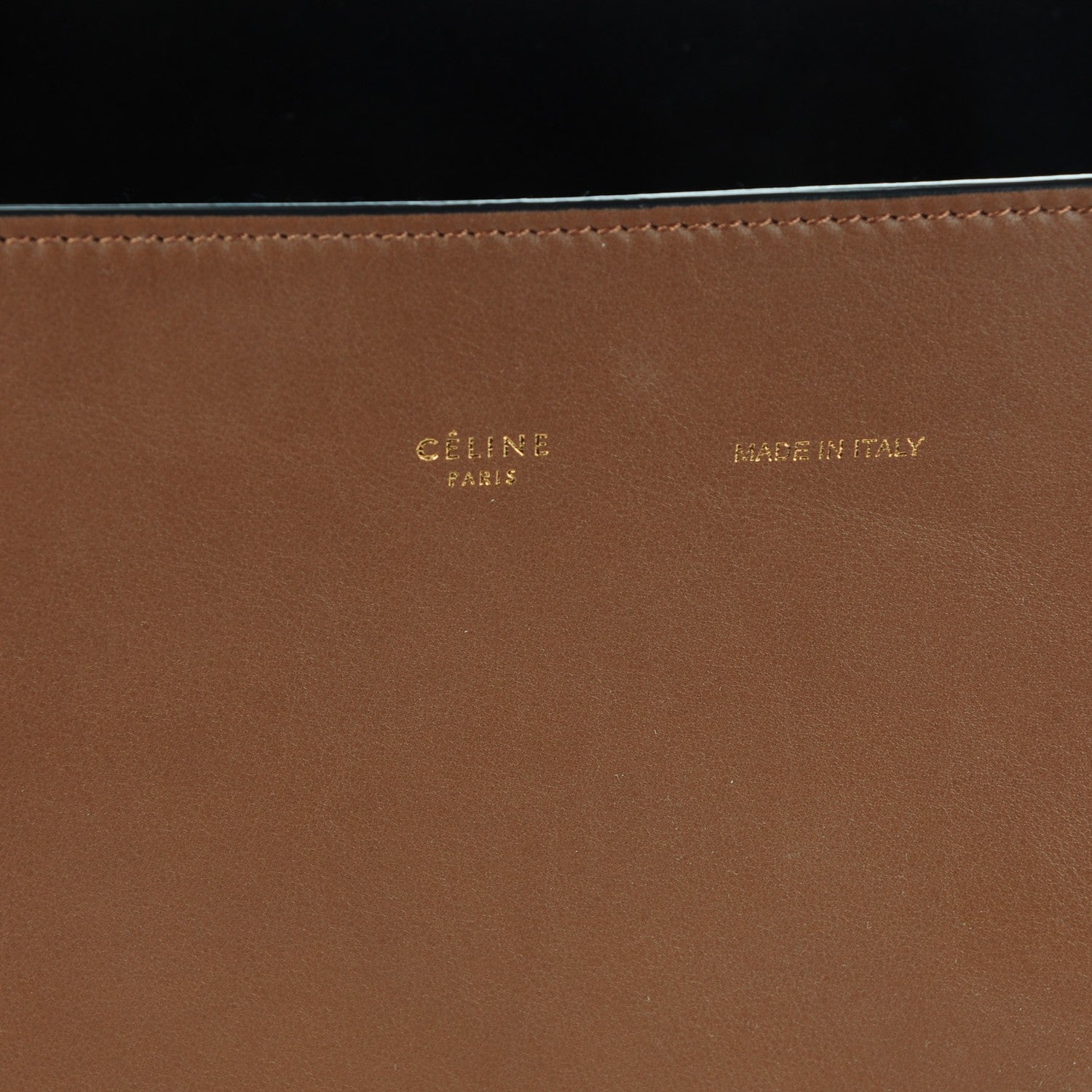 Celine Shiny Smooth Calfskin Small Twisted Cabas Camel Brick 8 of 10