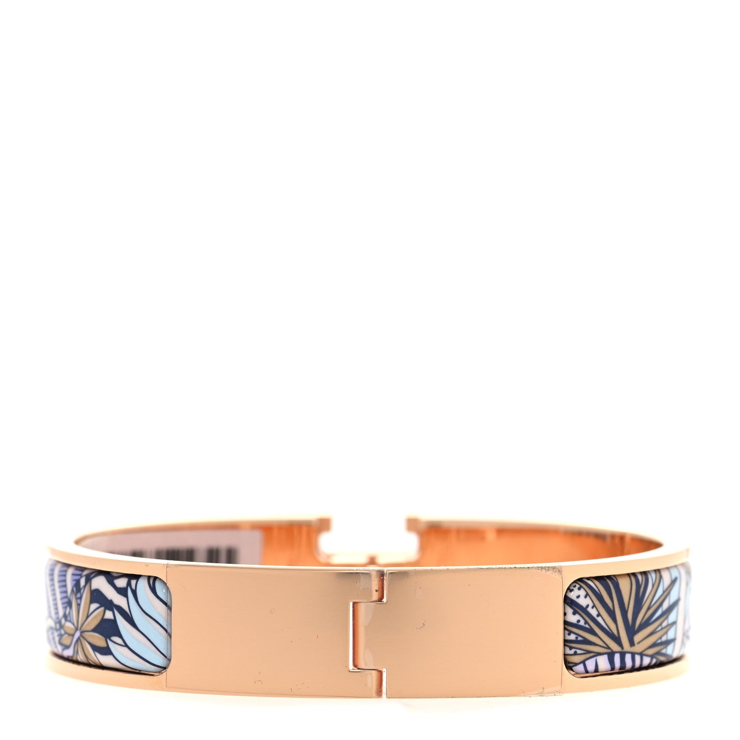 Hermes Enamel Narrow Print Animaux Camoufles Clic Clac H Bracelet PM Lilas 3 of 7
